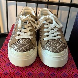 Tory Burch T Monogram Ladybug Sneaker in Inverse Hazel/Alce /Bourbon